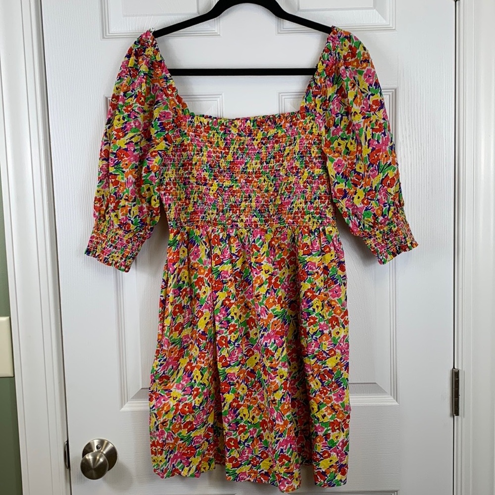 RIXO x Target floral mini dress sz med